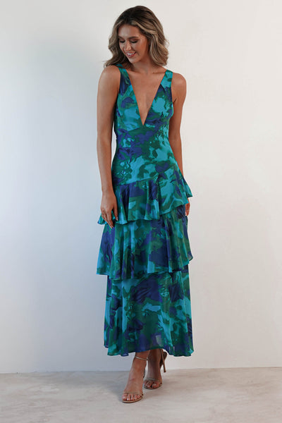 Padelinde Floral Print Maxi Dress